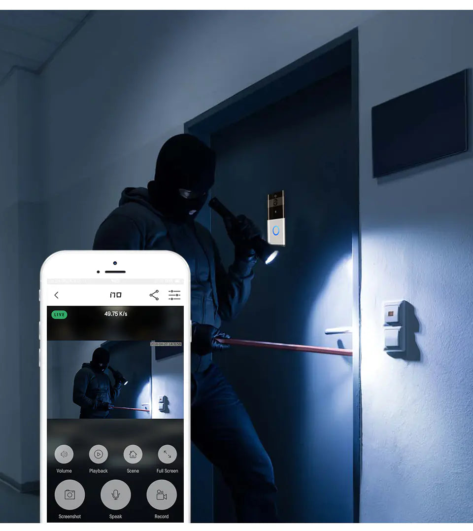 Wireless Smart Doorbell with Camera