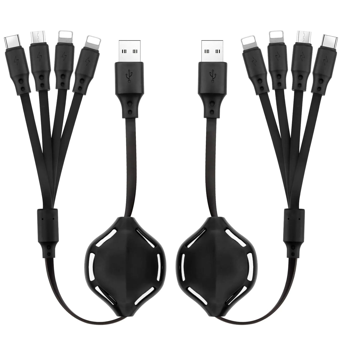 AllCharge 4-in-1 Compact Charging Solution 3FT Twin Pack