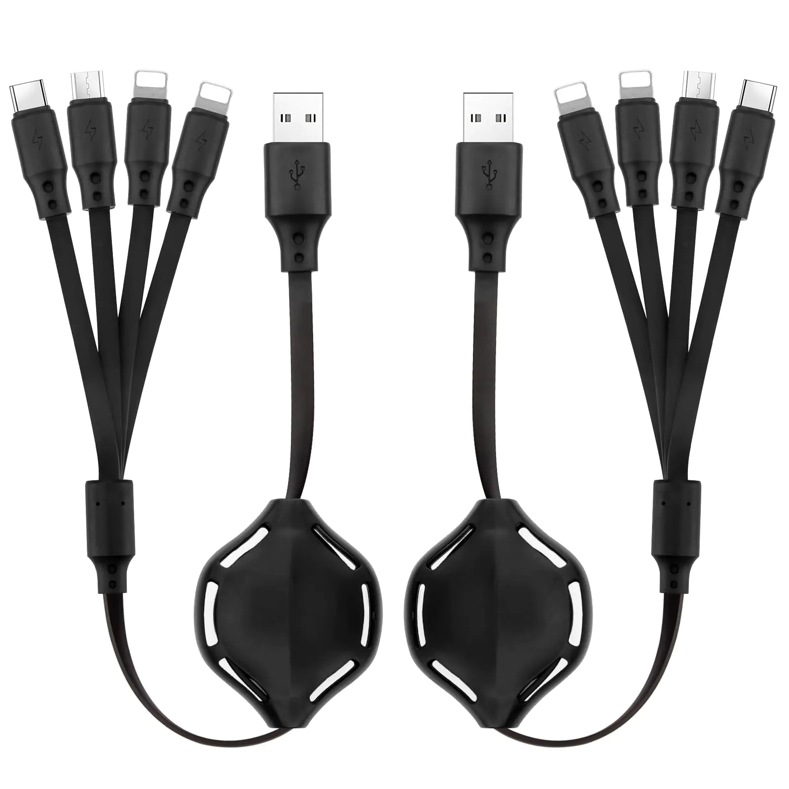 AllCharge 4-in-1 Compact Charging Solution 3FT Twin Pack