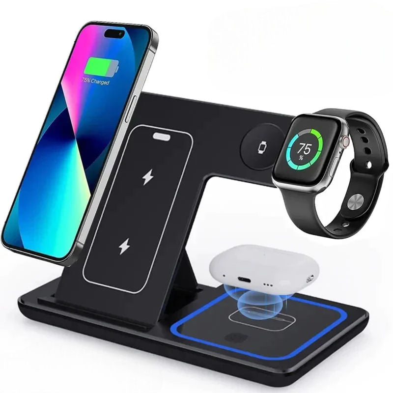 3-in-1 Fast Wireless Charging Station