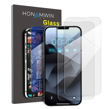 iPhone 12 Pro Max HD Clear Tempered Glass Screen Protector 2 pack